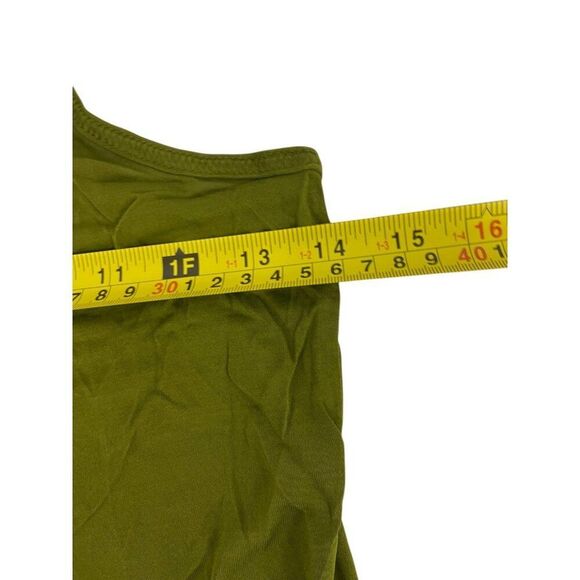 Massimo Dutti STUDIO Womens Silk Tank Top Shirt S Green Semi-Sheer 9429/952 NWT - Picture 6 of 8